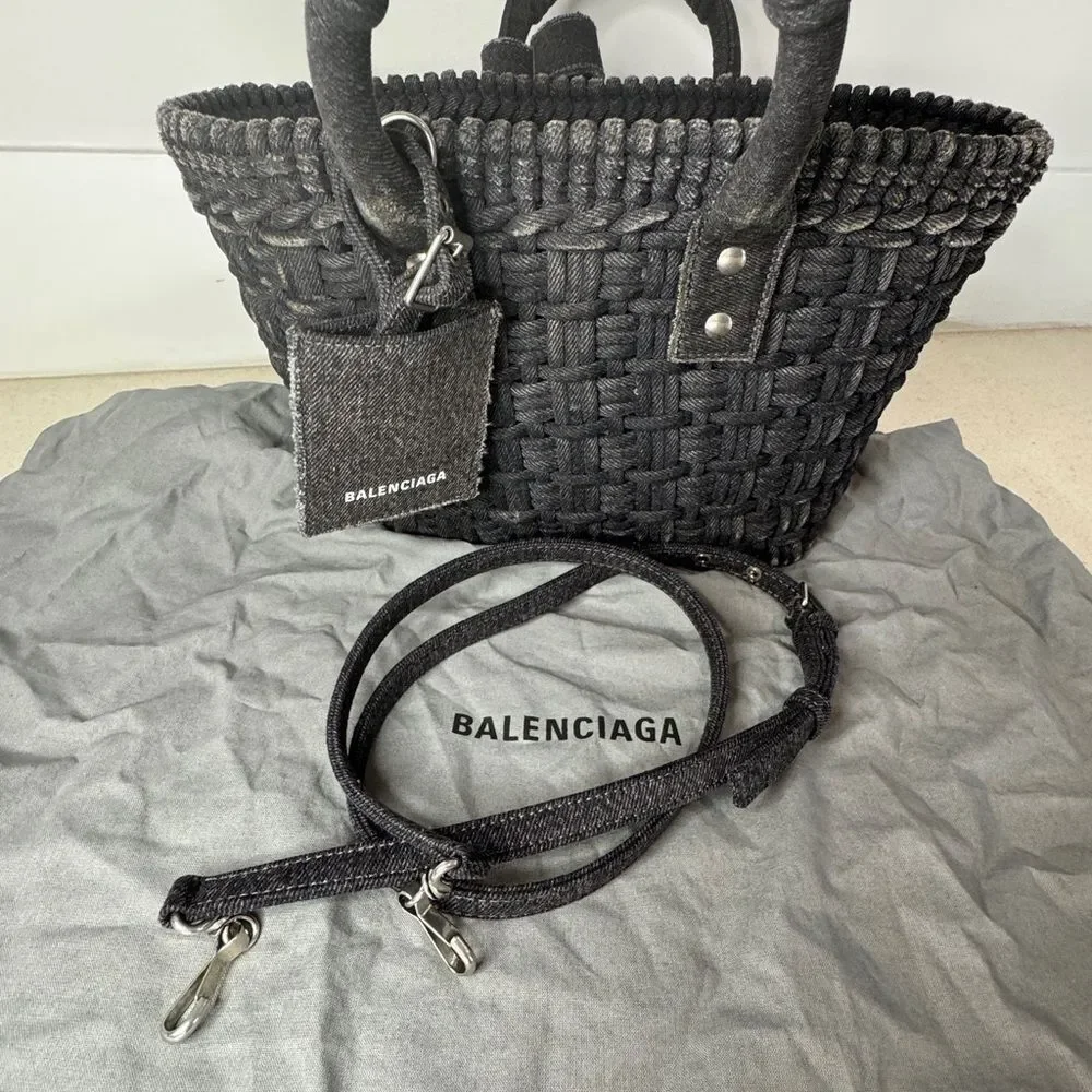 Balenciaga XS Bistro Basket tote bag NWT